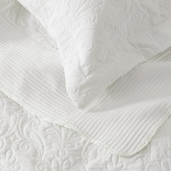 Nima Home Σετ Κουβερλί 240x260 - Harmony Off White Εκρού   (1 x 240x260 + 2  Oxford 52x72+8)