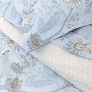 Nima Home Σετ Σεντόνια Υπέρδιπλα - Jacobus Γαλάζιο   (2 x 240x270 + 2    52x72+5)