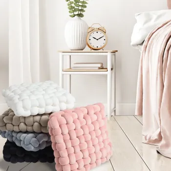 DAS HOME ΔΙΑΚΟΣΜΗΤΙΚΟ ΜΑΞΙΛΑΡΙ 40X40 2284 BEIGE