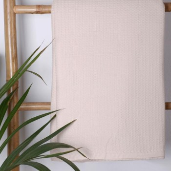 Κουβέρτα πικέ cotton Beige King Size (240x260)