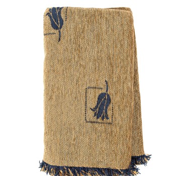 Ριχτάρι Σενίλ Ζακάρ Tulip Blue Διθέσιο