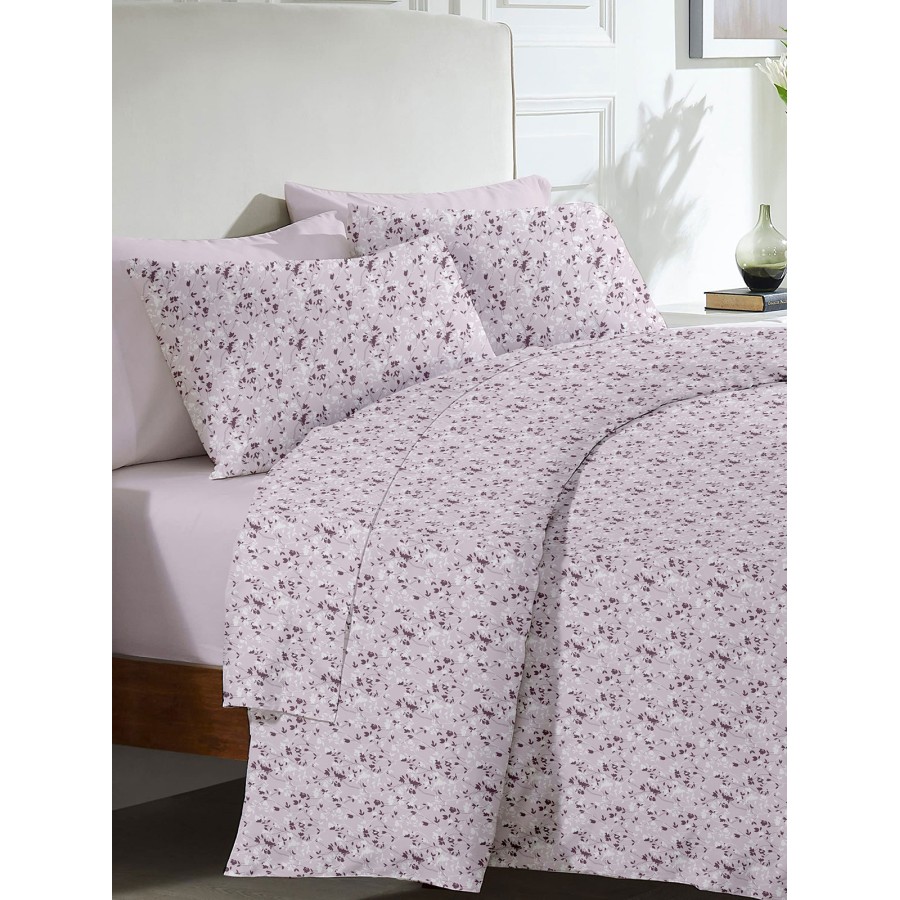 Σετ Σεντόνια Menta Εμπριμέ 320 Lila Υπέρδιπλο (235x250)