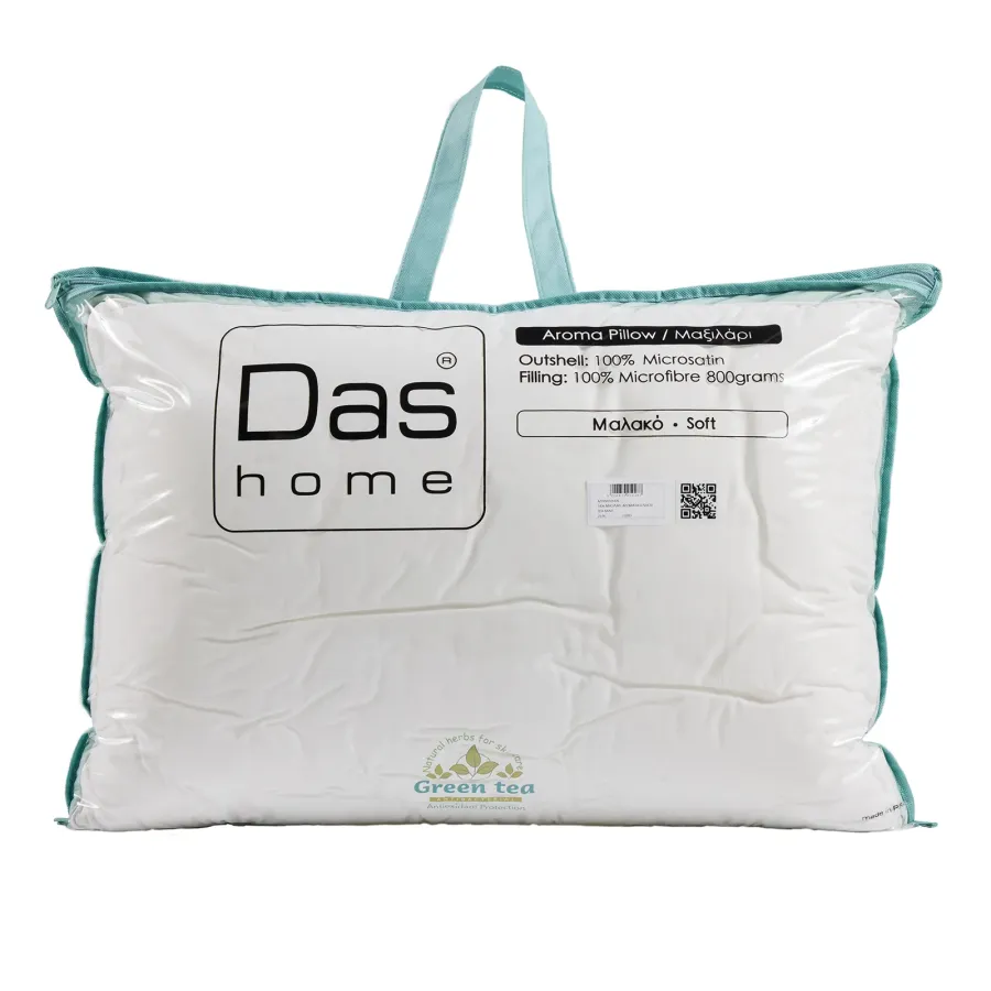 DAS HOME ΑΡΩΜΑΤΙΚΟ ΜΑΞΙΛΑΡΙ TEA-MINT 50Χ70 1426 WHITE