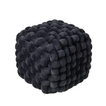 DAS HOME ΔΙΑΚΟΣΜΗΤΙΚΟ ΠΟΥΦ 43Χ43Χ40 2271 BLACK
