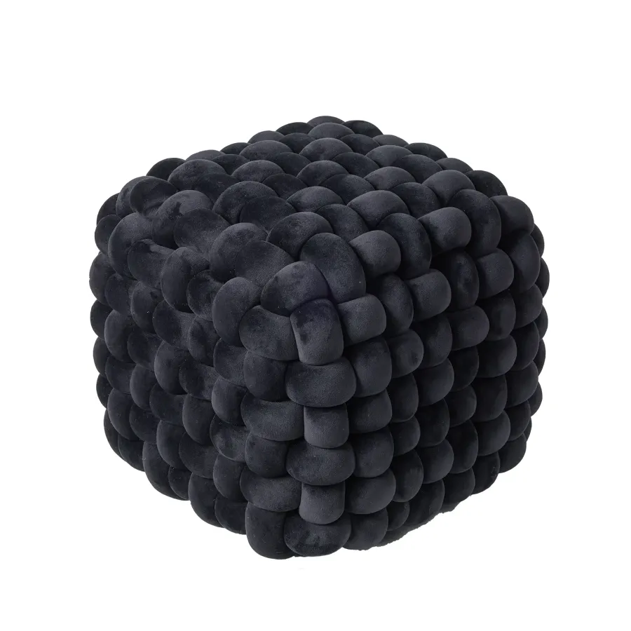 DAS HOME ΔΙΑΚΟΣΜΗΤΙΚΟ ΠΟΥΦ 43Χ43Χ40 2271 BLACK