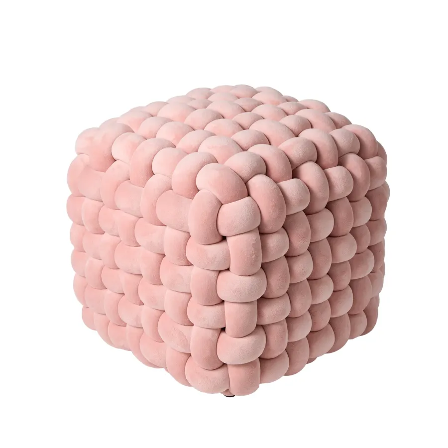 DAS HOME ΔΙΑΚΟΣΜΗΤΙΚΟ ΠΟΥΦ 43Χ43Χ40 2273 NUDE