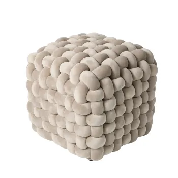 DAS HOME ΔΙΑΚΟΣΜΗΤΙΚΟ ΠΟΥΦ 43Χ43Χ40 2274 BEIGE