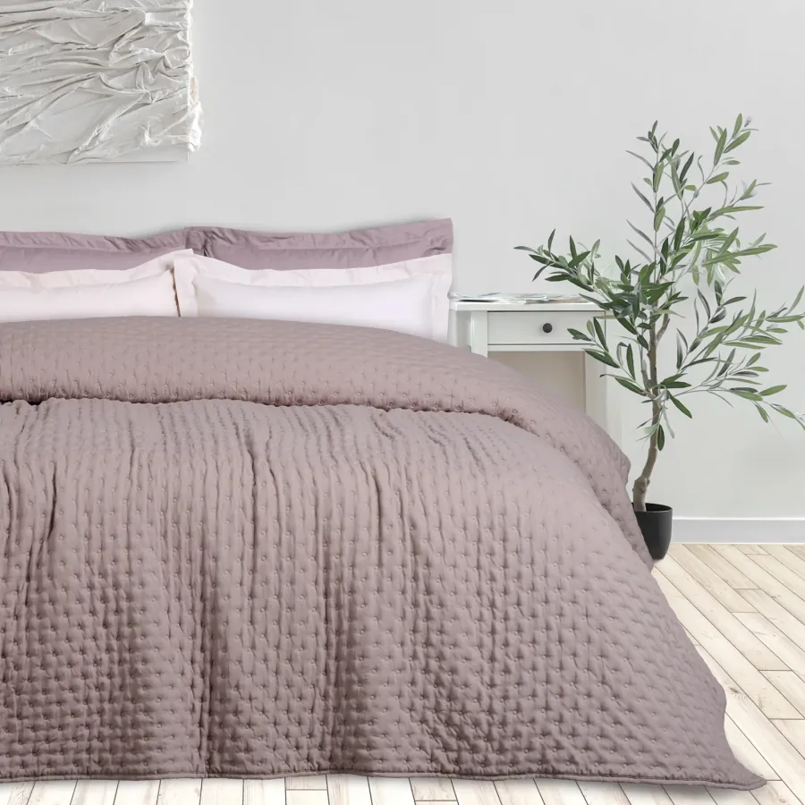 DAS HOME ΚΟΥΒΕΡΛΙ ΜΟΝΟ HAPPY 9628 TAUPE