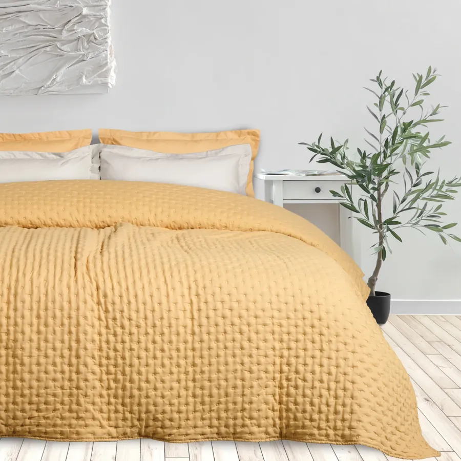 DAS HOME ΚΟΥΒΕΡΛΙ ΜΟΝΟ HAPPY 9631 OCHRE