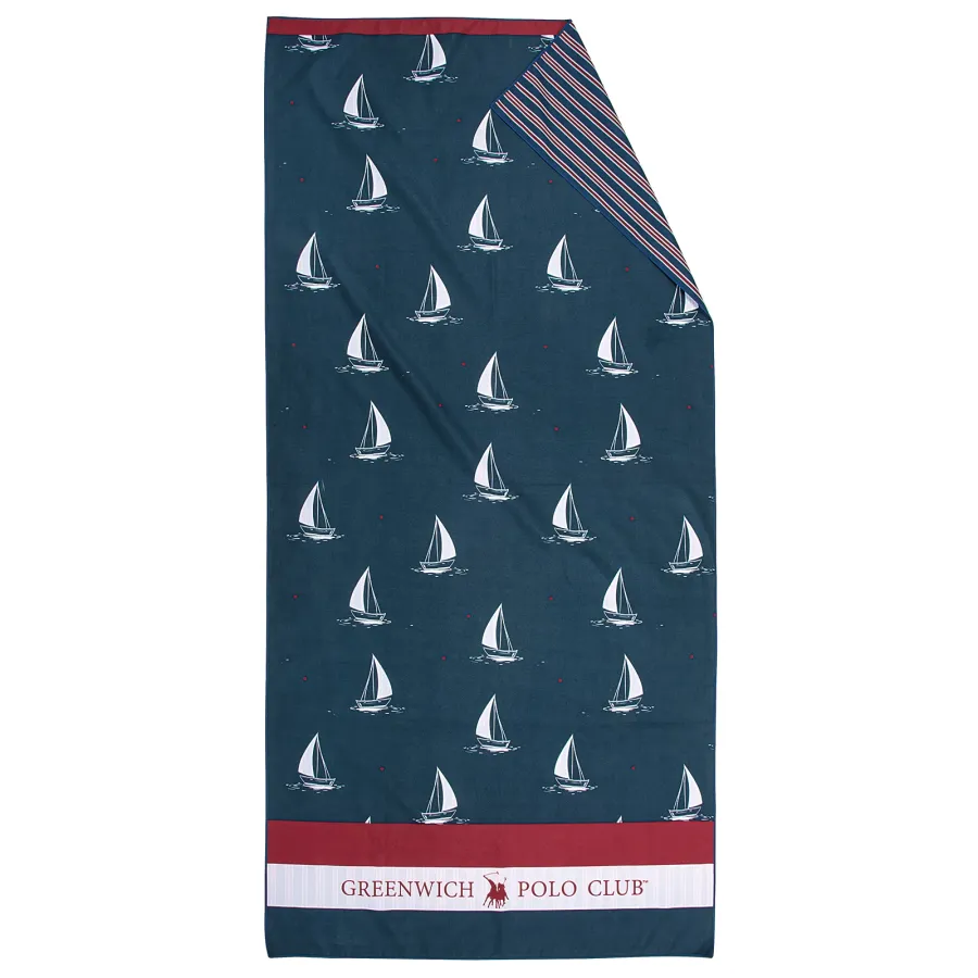 GREENWICH POLO CLUB ΠΕΤΣΕΤΑ ΘΑΛΑΣΣΗΣ 80Χ170 4026 BLUE, RED