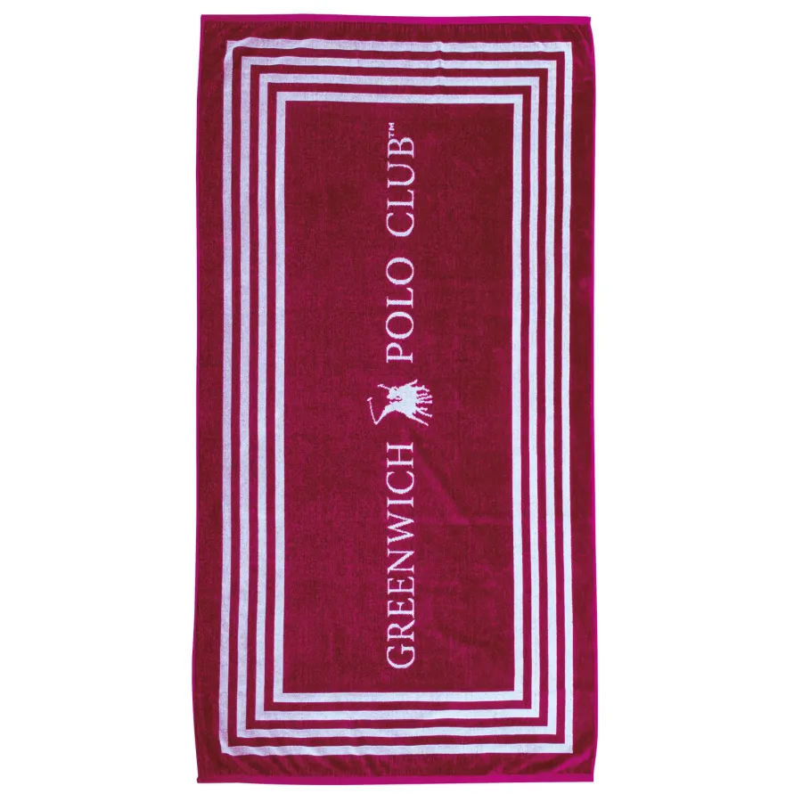GREENWICH POLO CLUB ΠΕΤΣΕΤΑ ΘΑΛΑΣΣΗΣ 90Χ170 4055 RED, WHITE