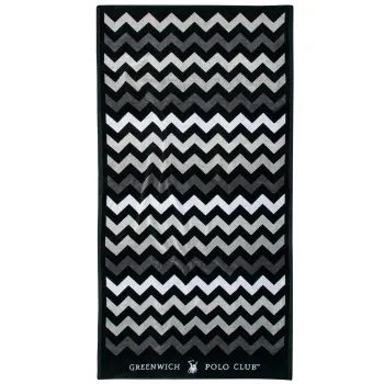 GREENWICH POLO CLUB ΠΕΤΣΕΤΑ ΘΑΛΑΣΣΗΣ 90Χ180 4007 BLACK, GREY