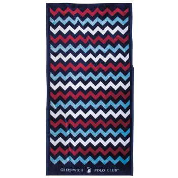 GREENWICH POLO CLUB ΠΕΤΣΕΤΑ ΘΑΛΑΣΣΗΣ 90Χ180 4008 BLUE, RED, WHITE