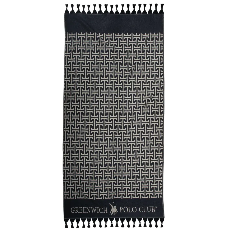 GREENWICH POLO CLUB ΠΕΤΣΕΤΑ-ΠΑΡΕΟ 90Χ170 4056 BLACK, GREY