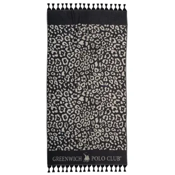 GREENWICH POLO CLUB ΠΕΤΣΕΤΑ-ΠΑΡΕΟ 90Χ170 4059 BLACK, IVORY