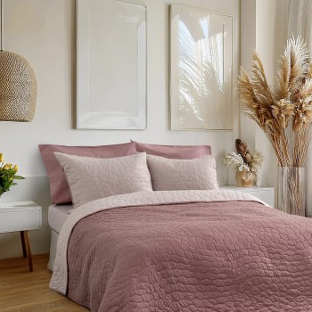Nima Home Κουβερλί Υπέρδιπλο 220x240 - Nala Wild Dusty Pink / Apple Ροζ, Σάπιο Μήλο   220x240