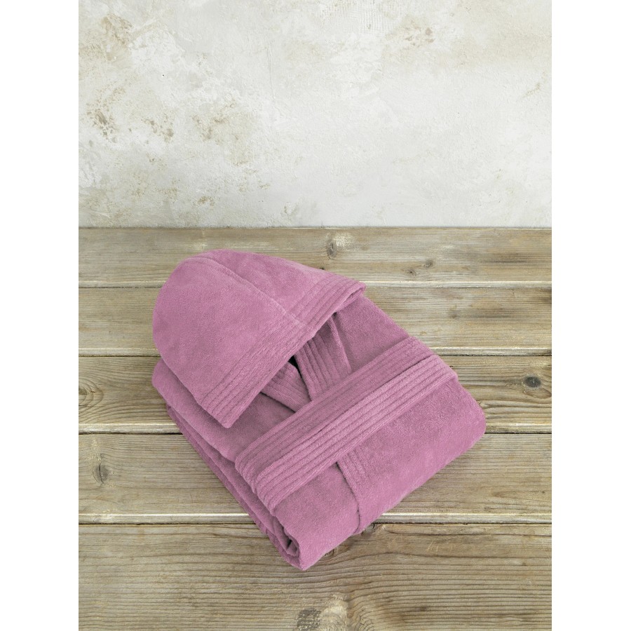 Nima Home Μπουρνούζι με κουκούλα Zen - Extra/Extra Large - Dark Rose Σάπιο Μήλο
