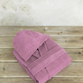 Nima Home Μπουρνούζι με κουκούλα Zen - Extra Large - Dark Rose Σάπιο Μήλο