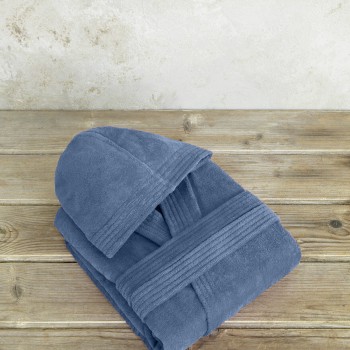 Nima Home Μπουρνούζι με κουκούλα Zen - Small - Shadow Blue Μπλε