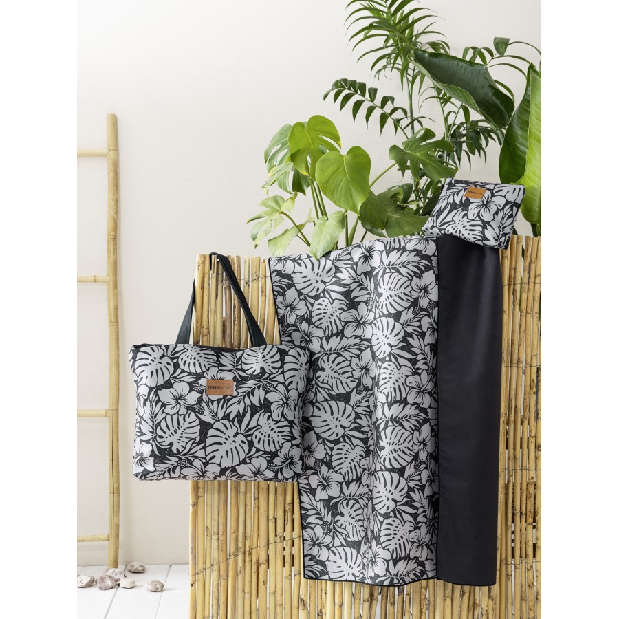 Nima Home Πετσέτα Θαλάσσης 90x160 - Tidal Μαύρο