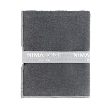 Nima Home Πετσέτα Γυμναστηρίου 50x90 - Riva Dark Gray Γκρι