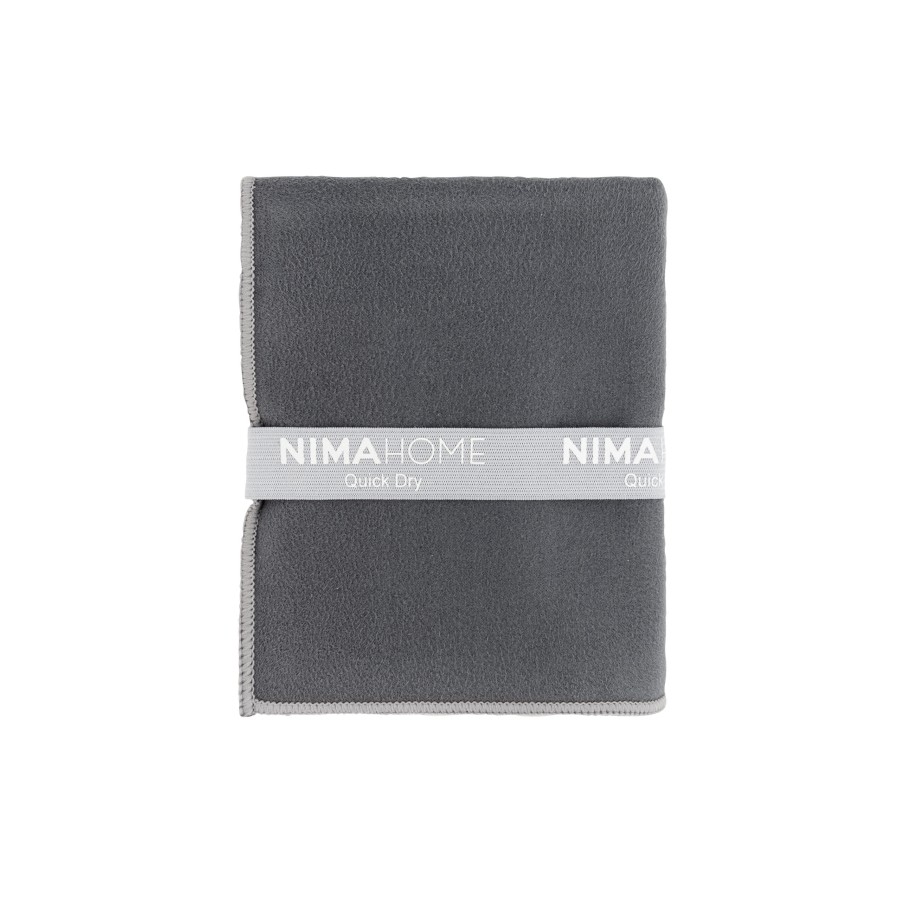 Nima Home Πετσέτα Γυμναστηρίου 50x90 - Riva Dark Gray Γκρι