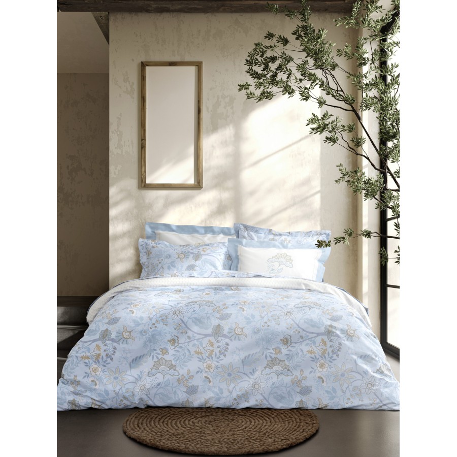 Nima Home Σετ Παπλωματοθήκη Υπέρδιπλη - Jacobus Γαλάζιο   (1 x 220x240 + 2    52x72+5)