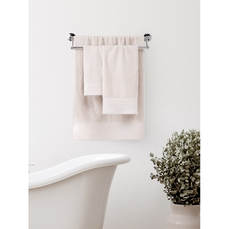 Nima Home Σετ Πετσέτες (30x50 + 50x90 + 70x140) - Ambrose Nude Ροζ
