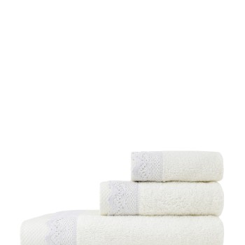 Nima Home Σετ Πετσέτες (30x50 + 50x90 + 70x140) - Demur Off White Εκρού