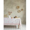 Nima Home Τραπεζομάντηλο 150x190 - Easter Fest Λευκό, Ροζ