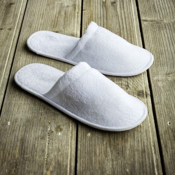 Nima Hotelling Παντόφλες Λευκές Πετσετέ - Eva sole Λευκό