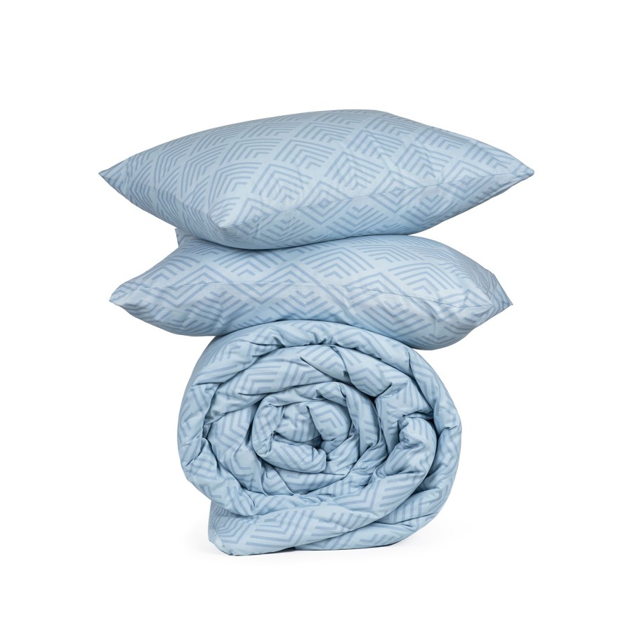 Παπλωματοθήκη Cotton Feelings 2048 Blue Μονή (170x250)