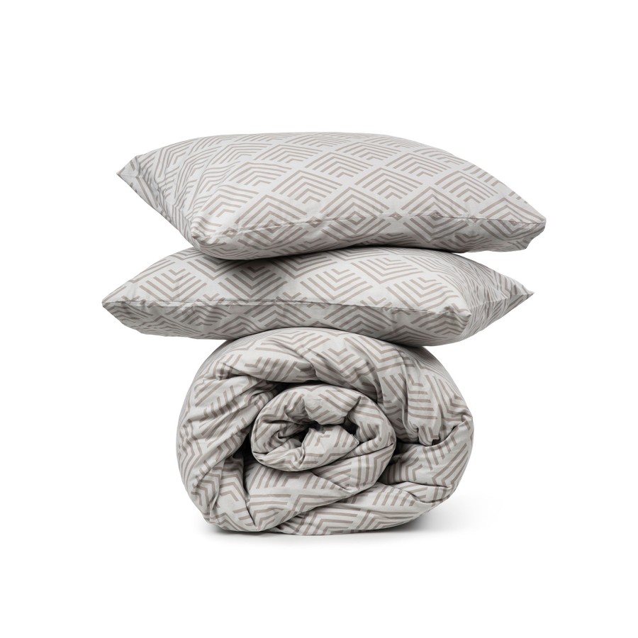 Σετ Σεντόνια Cotton Feelings 2048 Grey Διπλό (200x270)