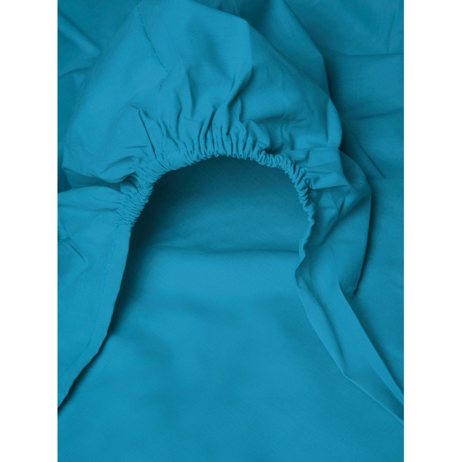 Κατωσέντονο Menta με λάστιχο 15 Turquoise Ημίδιπλο (120x200+25)