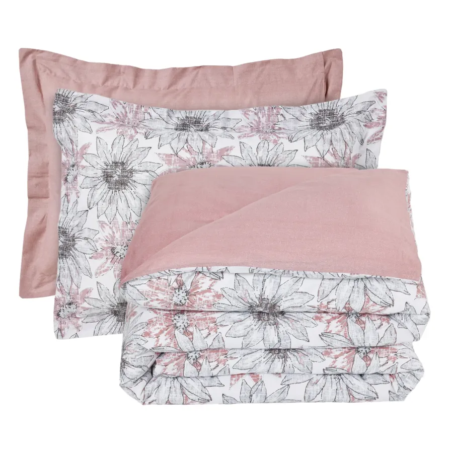 DAS HOME ΣΕΤ ΣΕΝΤΟΝΙΑ KING HAPPY 9676 GREY, NUDE