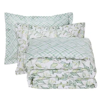 DAS HOME ΣΕΤ ΣΕΝΤΟΝΙΑ ΥΠΕΡΔΙΠΛΑ DAILY 3173 GREEN, WHITE