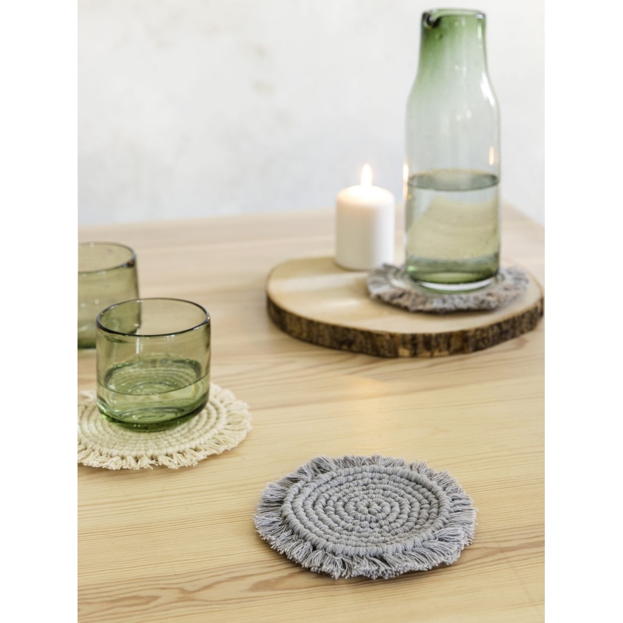 Nima Home Σετ Σουβέρ 4 x 10x10 - Florian Gray Γκρι