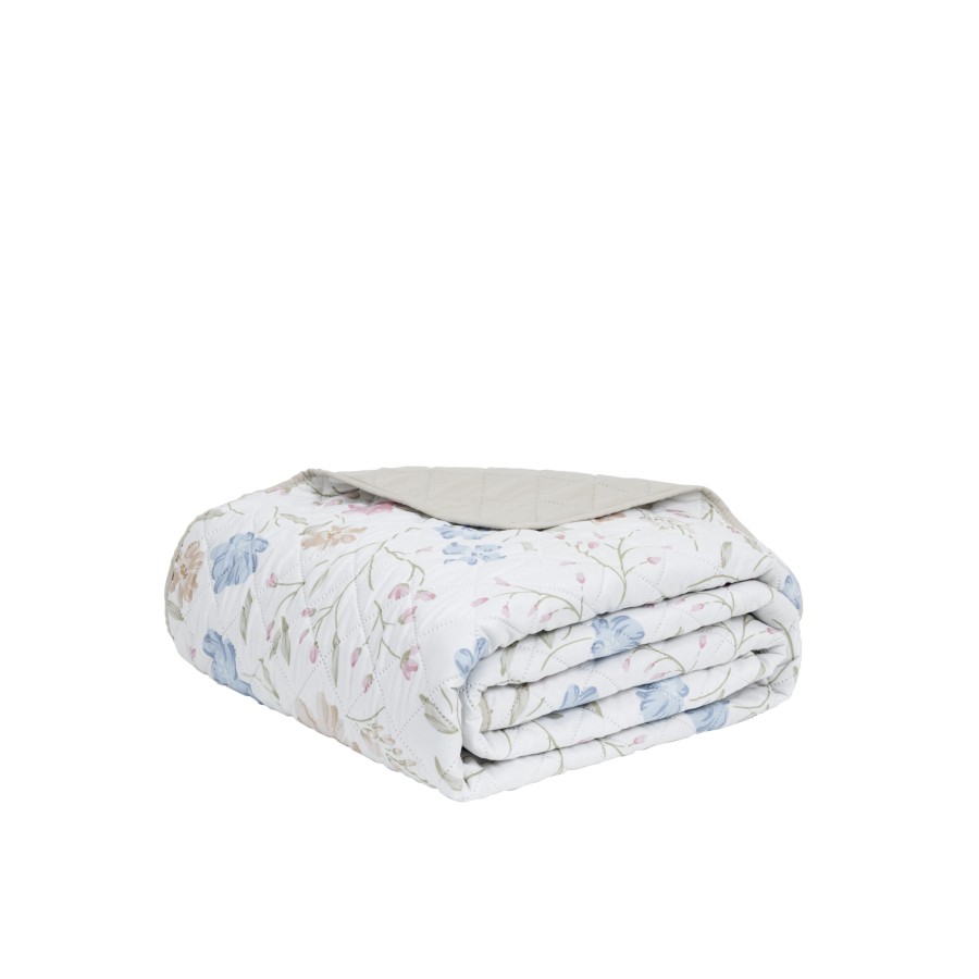 Nima Home Κουβερλί 160x240 - Belleza Λευκό, Γαλάζιο, Ροζ   160x240