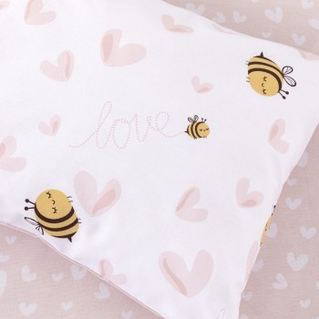 Kocoon Bebe Σετ Παπλωματοθήκη Κούνιας - Bee Love    (1 x 110x145   30x40)