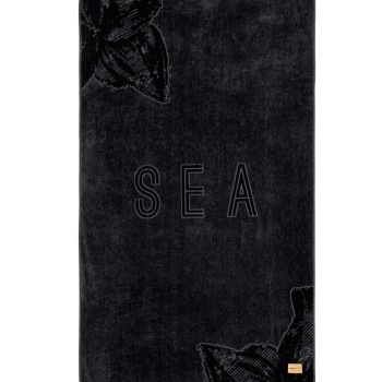 Nima Home Πετσέτα Θαλάσσης 90x160 - Sea Serene Jacquard Μαύρο