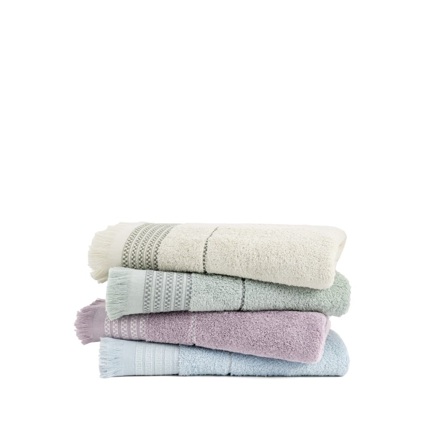 Nima Home Σετ Πετσέτες (30x50 + 50x90 + 70x140) Plush - Dusty Lilac Λιλά