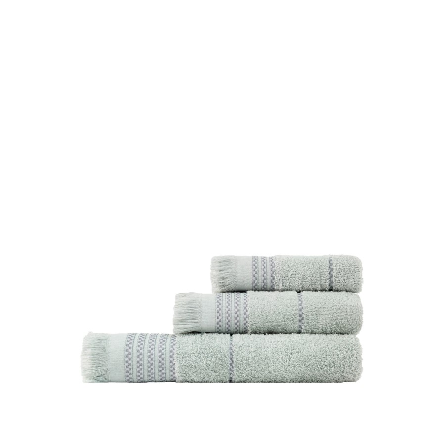 Nima Home Σετ Πετσέτες (30x50 + 50x90 + 70x140) Plush - Dusty Mint Μέντα