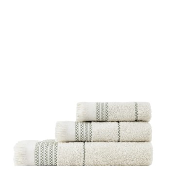 Nima Home Σετ Πετσέτες (30x50 + 50x90 + 70x140) Plush - Light Beige Μπεζ