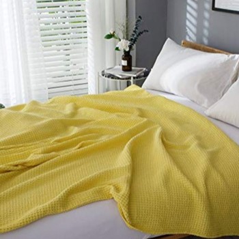 Κουβέρτα πικέ Eliot Yellow Υπέρδιπλη (220×240)
