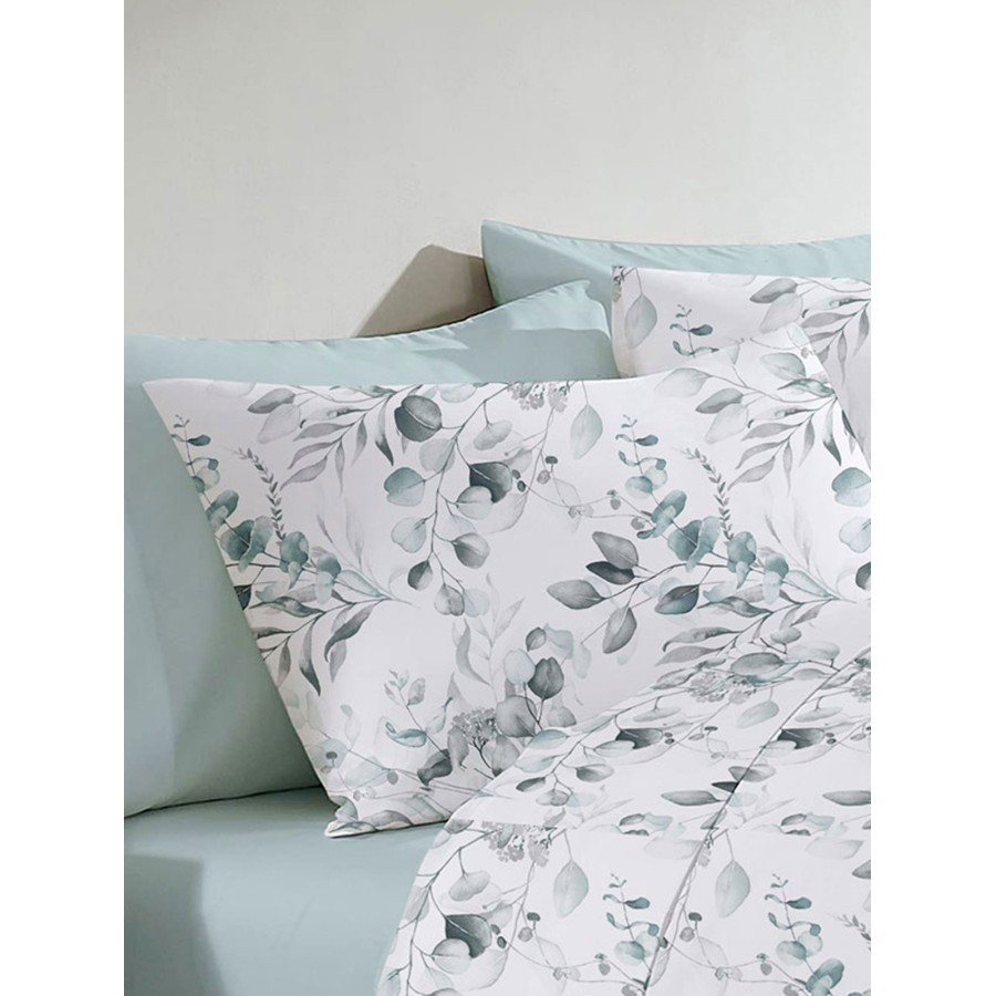 Μαξιλαροθήκη Menta Εμπριμέ 560 Grey 50x70