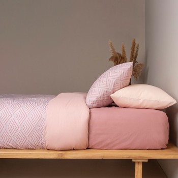Σετ Σεντόνια Cotton Feelings 2048 Powder Υπέρδιπλο με λάστιχο (170x205+30)