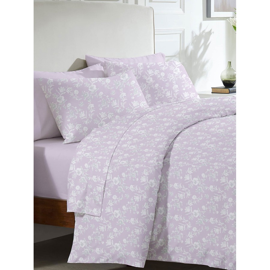 Σετ Σεντόνια Menta Εμπριμέ 340 Lila Διπλό (200x250)