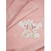 Σετ πετσέτες κεντητές Couple 06 Pink/Pink
