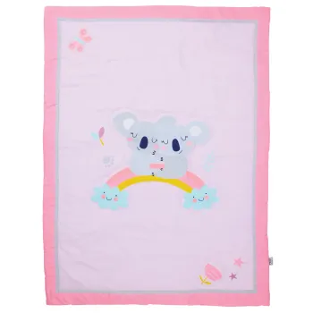 DAS BABY ΚΟΥΒΕΡΛΙ FUN 4934 GREY, PINK