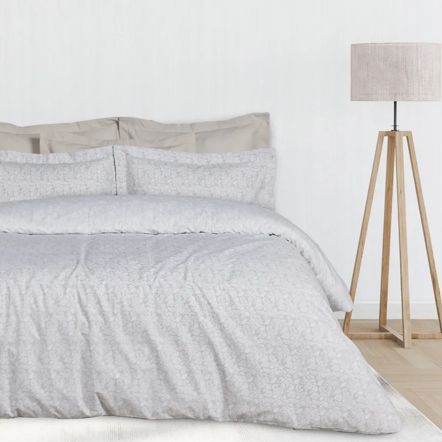 DAS HOME ΣΕΤ ΣΕΝΤΟΝΙΑ ΥΠΕΡΔΙΠΛΑ HAPPY 9678 TAUPE, WHITE